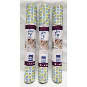 Lot of 3 Magic Cover Vinyl Top Liner 12"x30" Non-Adhesive Non-Slip Cardiff Gray